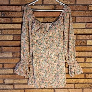 NWT Ruby Sees Size 6 Long Sleeve Floral Dress